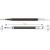 Rezerva PENAC GBR3, negru, 2 buc/set, Culoare: Negru-