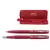 Set cadou stilou si pix metal, rosu, SE274 DACO, Culoare: Rosu-