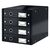 Suport cu sertare, carton, cu 4 sertare, negru, LEITZ Click & Store WOW, Culoare: Negru-