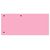 Separatoare biblioraft, 3 perforatii, roz, 100 file/set, Culoare: Roz-