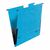 Dosar suspendabil cu burduf si bagheta metalica, 25 buc/set, albastru, FALKEN, Culoare: Albastru-