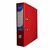Biblioraft A4 plastifiat interior-exterior, 7.5 cm, rosu, NOKI, Culoare: Rosu-