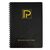 Caiet cu spirala A5, 96 file, coperta carton, matematica, PAPERLAND Black Edition, Liniatura: Matematica-