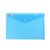 Mapa documente plastic, cu capsa, A5, albastru, 10 buc/set, OPTIMA, Culoare: Albastru-