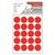 Etichete autoadezive rotunde, 25 mm, 100 buc/set, rosu, TANEX, Culoare: Rosu-