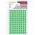 Etichete autocolante rotunde, 10 mm, 540 buc/set, verde, TANEX, Culoare: Verde-