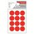 Etichete autocolante rotunde, 32 mm, 60 buc/set, rosu, TANEX, Culoare: Rosu-