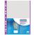 Folie protectie cu margine color, 40 microni, 100 buc/set, mov, DONAU, Culoare: Mov-