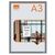 Folie magnetica, rama color A3, 2 buc/set, argintiu, NOBO, Culoare: Argintiu-