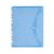 Mapa plastic A4 cu capsa, perforatii si clapeta in V, 4 buc/set, albastru, OPTIMA, Culoare: Albastru-