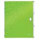 Mapa plastic cu 12 separatoare, A4, 200 coli, verde, LEITZ WOW, Culoare: Verde-