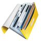 Mapa plastic cu elastic, 6 compartimente, A4, galben, LEITZ WOW, Culoare: Galben-[2]
