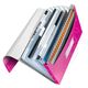 Mapa plastic cu elastic, 6 compartimente, A4, roz, LEITZ WOW, Culoare: Roz-[2]