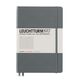 Caiet cu elastic A5, 125 file, matematica LEUCHTTURM1917 - Antracit, Culoare: Antracit, Liniatura: Matematica-