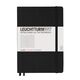 Caiet cu elastic A5, 125 file, matematica LEUCHTTURM1917 - Negru, Culoare: Negru, Liniatura: Matematica-
