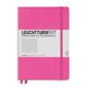 Caiet cu elastic A5, 125 file, matematica LEUCHTTURM1917 - Roz, Culoare: Roz, Liniatura: Matematica-