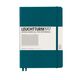 Caiet cu elastic A5, 125 file, matematica LEUCHTTURM1917 - Verde pacific, Culoare: Verde pacific, Liniatura: Matematica-