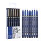 Set 7 bucati Liner Grafic (0.2, 0.25, 0.3, 0.35,0.4, 0.45, 0.5MM) DELI-