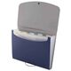 Mapa de plastic cu burduf, A4, 6 compartimente, albastru, D.RECT 5566, Culoare: Albastru-