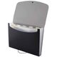 Mapa plastic cu burduf, A4, 6 compartimente, negru, D.RECT 5566, Culoare: Negru-