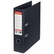 Biblioraft A4 carton reciclat, 7.5 cm, negru, ESSELTE NO. 1 Power, Culoare: Negru-