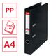 Biblioraft A4 plastifiat PP/PP, 5 cm, negru vivida, ESSELTE NO. 1 Power, Culoare: Negru vivida-[2]