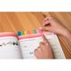 Index autoadeziv plastic tip sageata 45x12 mm, 8 culori neon+rigla, D.RECT-[4]