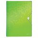 Mapa plastic cu elastic, 6 compartimente, A4, verde, LEITZ WOW, Culoare: Verde-