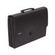 Servieta documente, plastic, cu burduf, 24 compartimente, negru, DONAU-