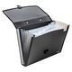 Servieta documente, plastic, cu maner, 7 compartimente, DELI 5577-[2]