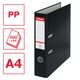 Biblioraft plastifiat, A4, 7.5 cm, negru, ESSELTE Economy, Culoare: Negru-[2]