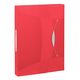 Mapa de plastic, cu elastic, A4, rosu, ESSELTE VIVIDA Jumbo, Culoare: Rosu-