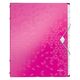 Mapa plastic cu 12 separatoare, A4, 200 coli, roz, LEITZ WOW, Culoare: Roz-
