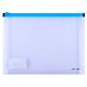 Mapa plastic, cu burduf, A5, transparent, DELI-[5]