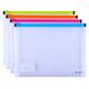 Mapa plastic, cu burduf, A5, transparent, DELI-
