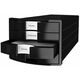 Suport cu sertare, plastic, cu 4 sertare, negru, HAN Impuls, Culoare: Negru-[2]
