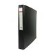 Caiet mecanic A4, 2 inele, 25 mm, carton, cu buzunar, negru, STANDARD, Culoare: Negru-