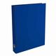Caiet mecanic A4, 4 inele, 25 mm, carton, cu buzunar, albastru, Standard, Culoare: Albastru-