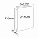 Caiet mecanic A4, 4 inele 30mm, coperti flexibile, albastru, EXACOMPTA, Culoare: Albastru-[3]