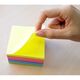 Cub notite autoadeziv, 76x76 mm, 400 file neon, STICK'N Rainbow-[3]