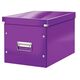 Cutie depozitare mare, 320x310x360 mm, carton, mov, LEITZ WOW Click&Store Cub, Culoare: Mov-