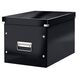 Cutie depozitare mare, 320x310x360 mm, carton, negru, LEITZ WOW Click&Store Cub, Culoare: Negru-