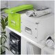 Cutie depozitare mare, 320x310x360 mm, carton, verde, LEITZ WOW Click&Store Cub, Culoare: Verde-[2]