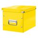 Cutie depozitare medie, 260x240x260 mm, galben, LEITZ WOW Click&Store, Culoare: Galben-