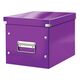 Cutie depozitare medie, 260x240x260 mm, mov, LEITZ WOW Click&Store, Culoare: Mov-