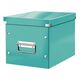 Cutie depozitare medie, 260x240x260 mm, turcoaz, LEITZ WOW Click&Store, Culoare: Turcoaz-