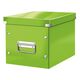 Cutie depozitare medie, 260x240x260 mm, verde, LEITZ WOW Click&Store, Culoare: Verde-