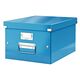 Cutie depozitare medie, 369x281x200 mm, carton, albastru, LEITZ Click&Store, Culoare: Albastru-