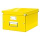 Cutie depozitare medie, 369x281x200 mm, carton, galben, LEITZ Click&Store, Culoare: Galben-