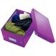 Cutie depozitare mica, 220x160x282 mm, mov, LEITZ WOW Click&Store, Culoare: Mov-[2]